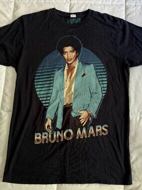 Men's Bruno Mars 2013 The Moonshine Jungle Tour Band T-Shirt - Size M (BLACK)